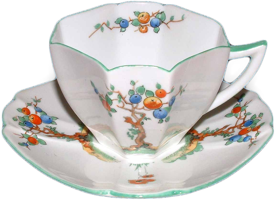 Queen Anne Crabtree pattern Cup and saucer